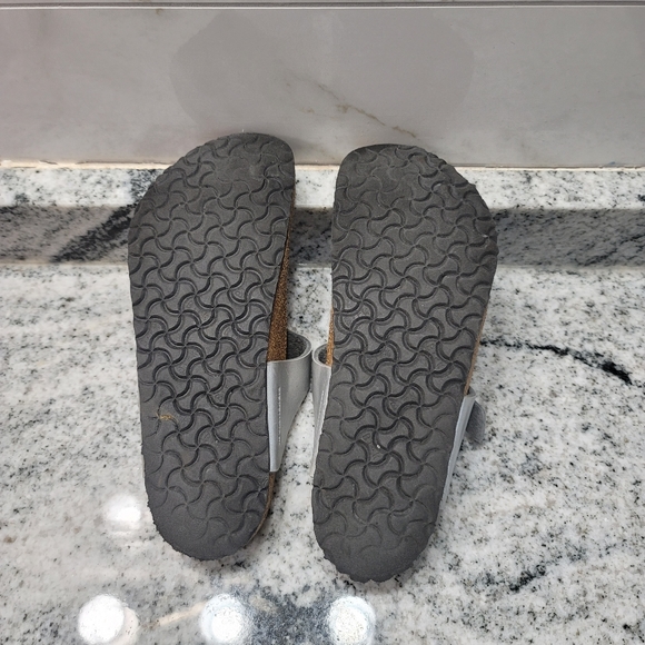 Birkenstock Gizeh Thong Sandals Birko-flor- G Pearl Silver Womens Size 34 - Picture 3 of 6